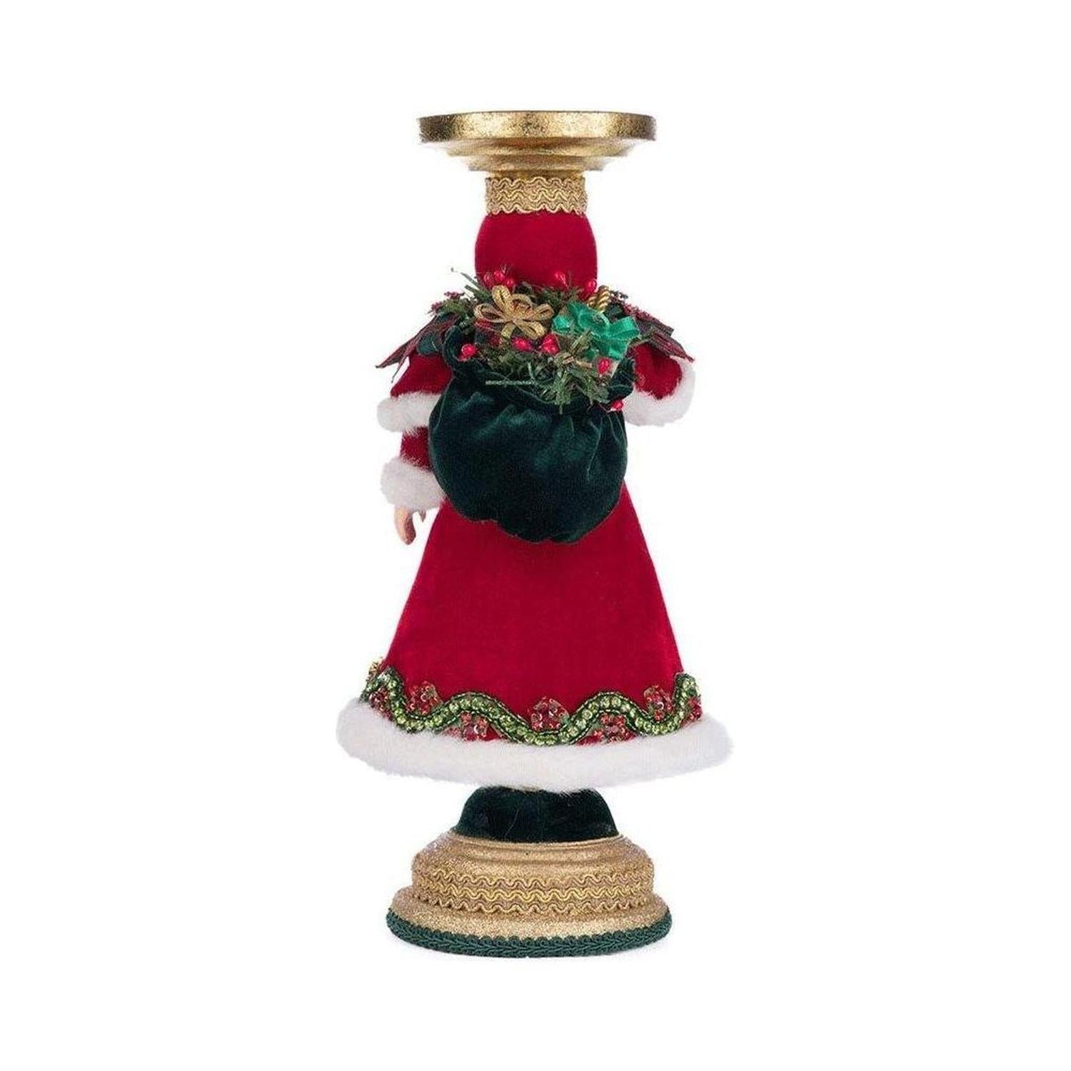 Katherine's Collection 13.5" Holiday Magic Santa Candlestick