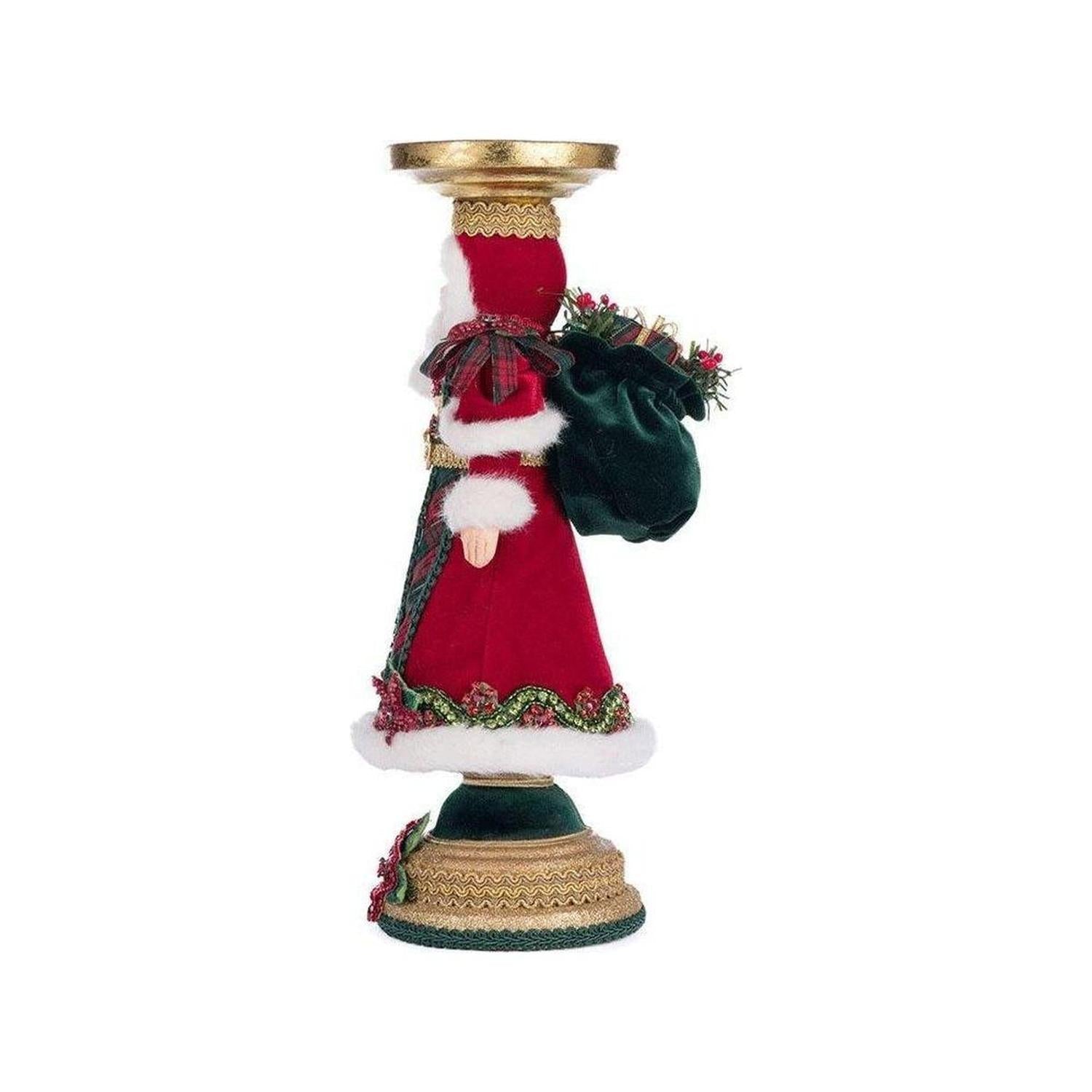 Katherine's Collection 13.5" Holiday Magic Santa Candlestick