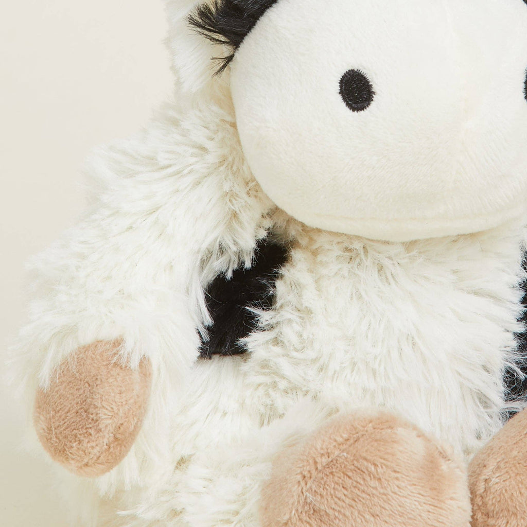BLACK AND WHITE COW WARMIES JUNIOR 9"