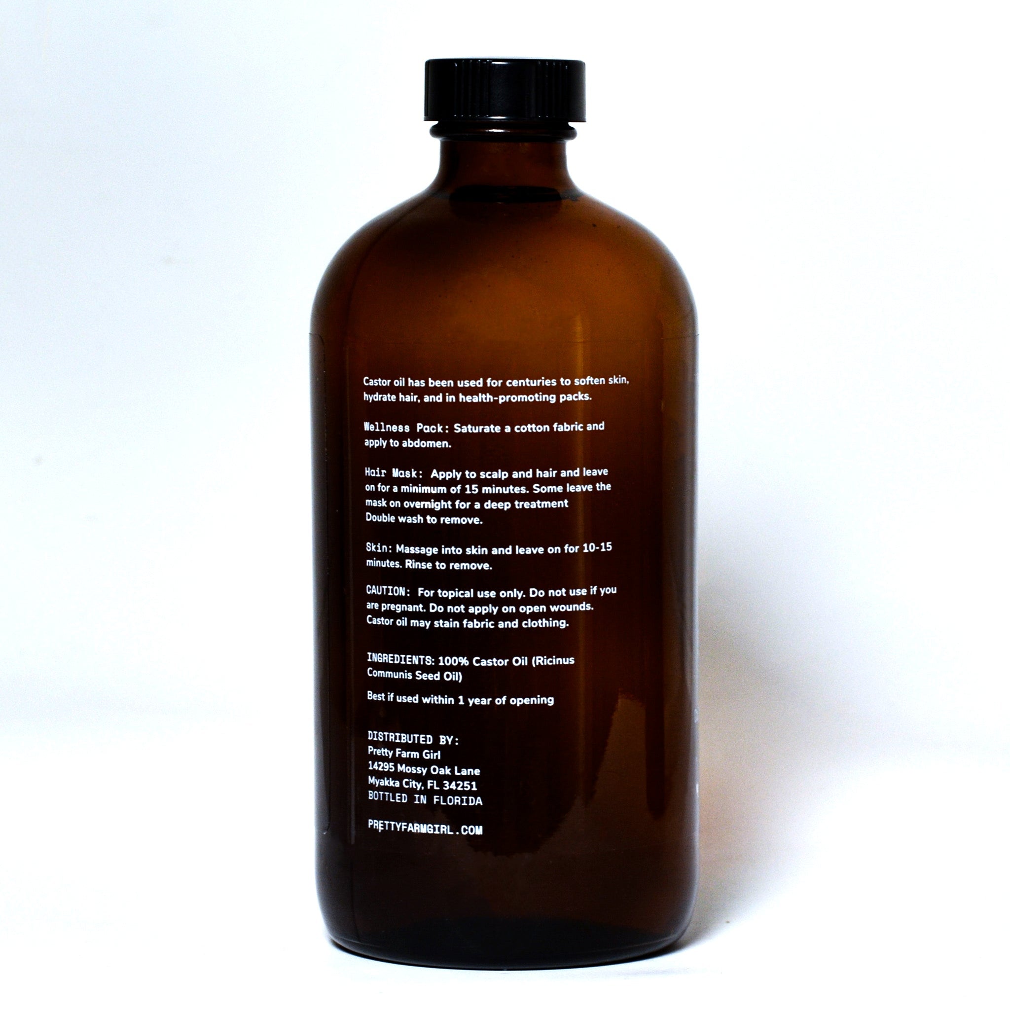Pretty Farm Girl Pure Organic Cold Pressed Hexane-Free Castor Oil