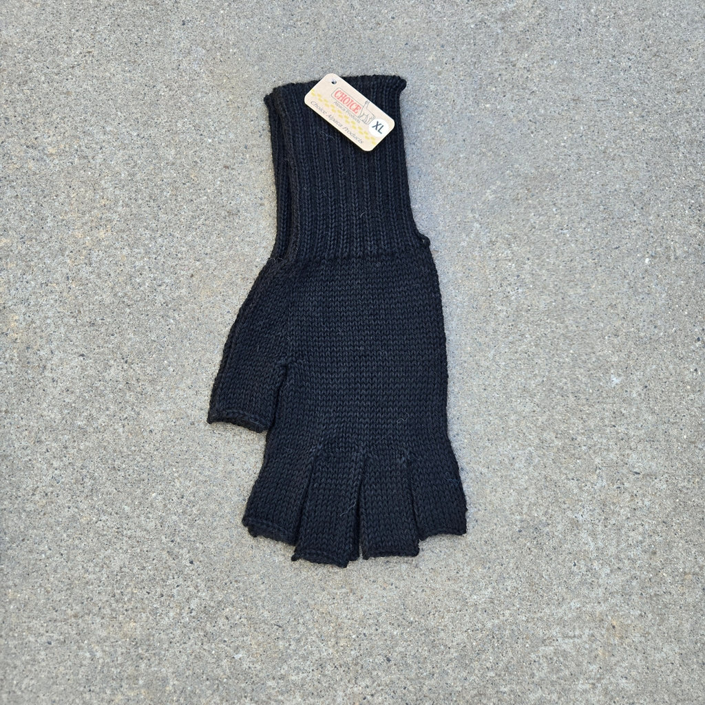 Purely Alpaca Colorful 100% Alpaca Fingerless Knit Alpaca Gloves