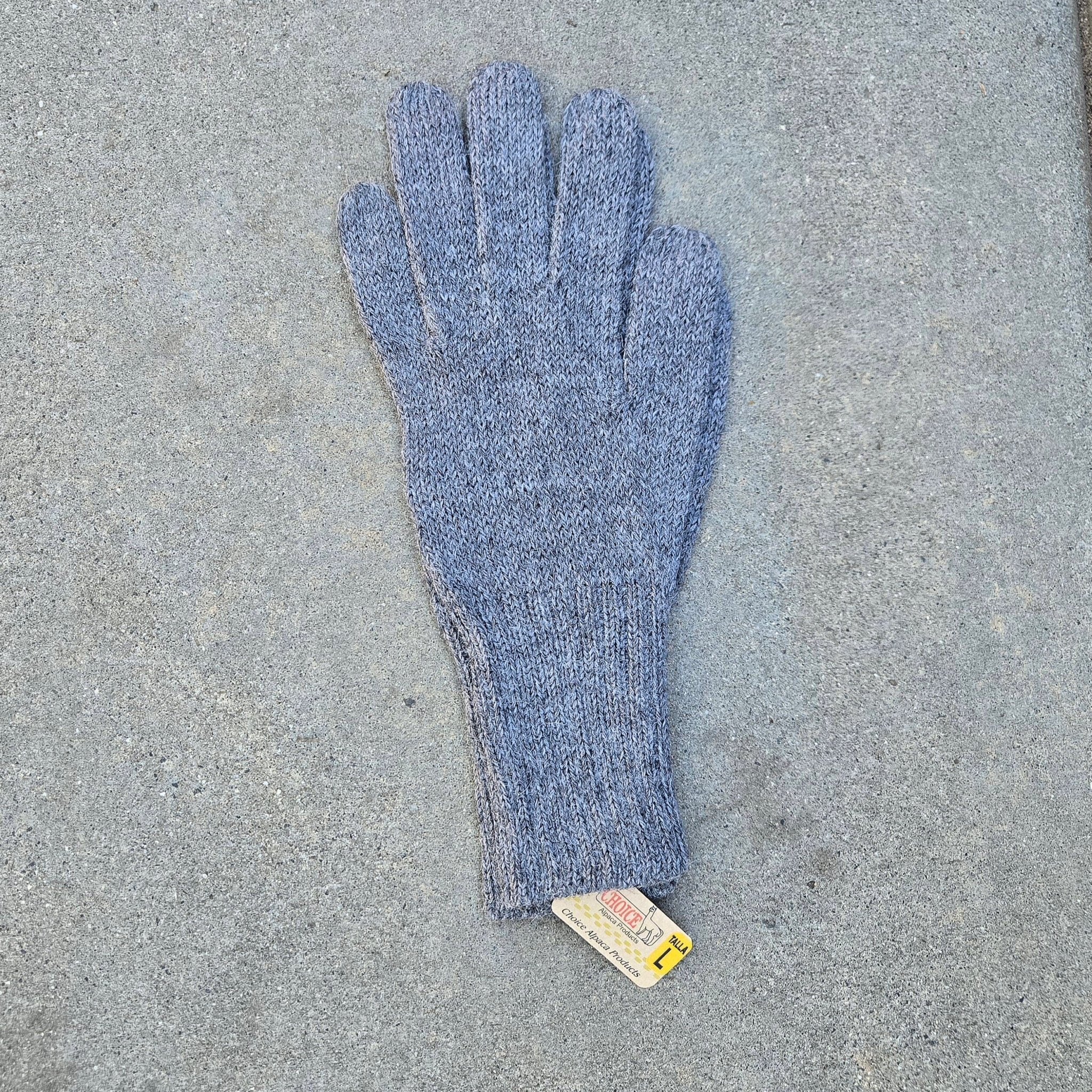 Purely Alpaca Colorful 100% Alpaca Full Fingered Knit Alpaca Gloves