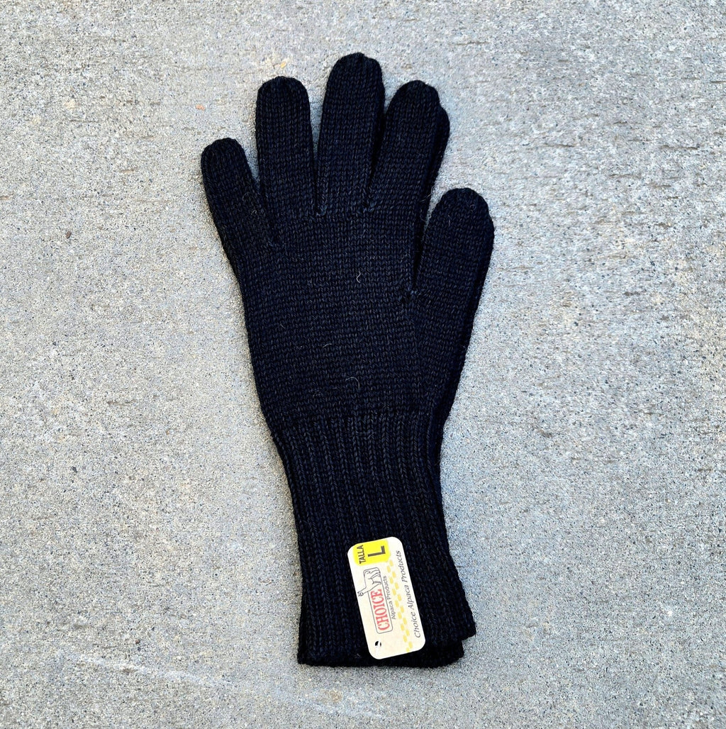 Purely Alpaca Colorful 100% Alpaca Full Fingered Knit Alpaca Gloves