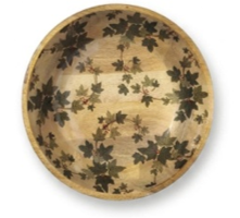 Transparent Leaf Shape Mango Wood Bowl