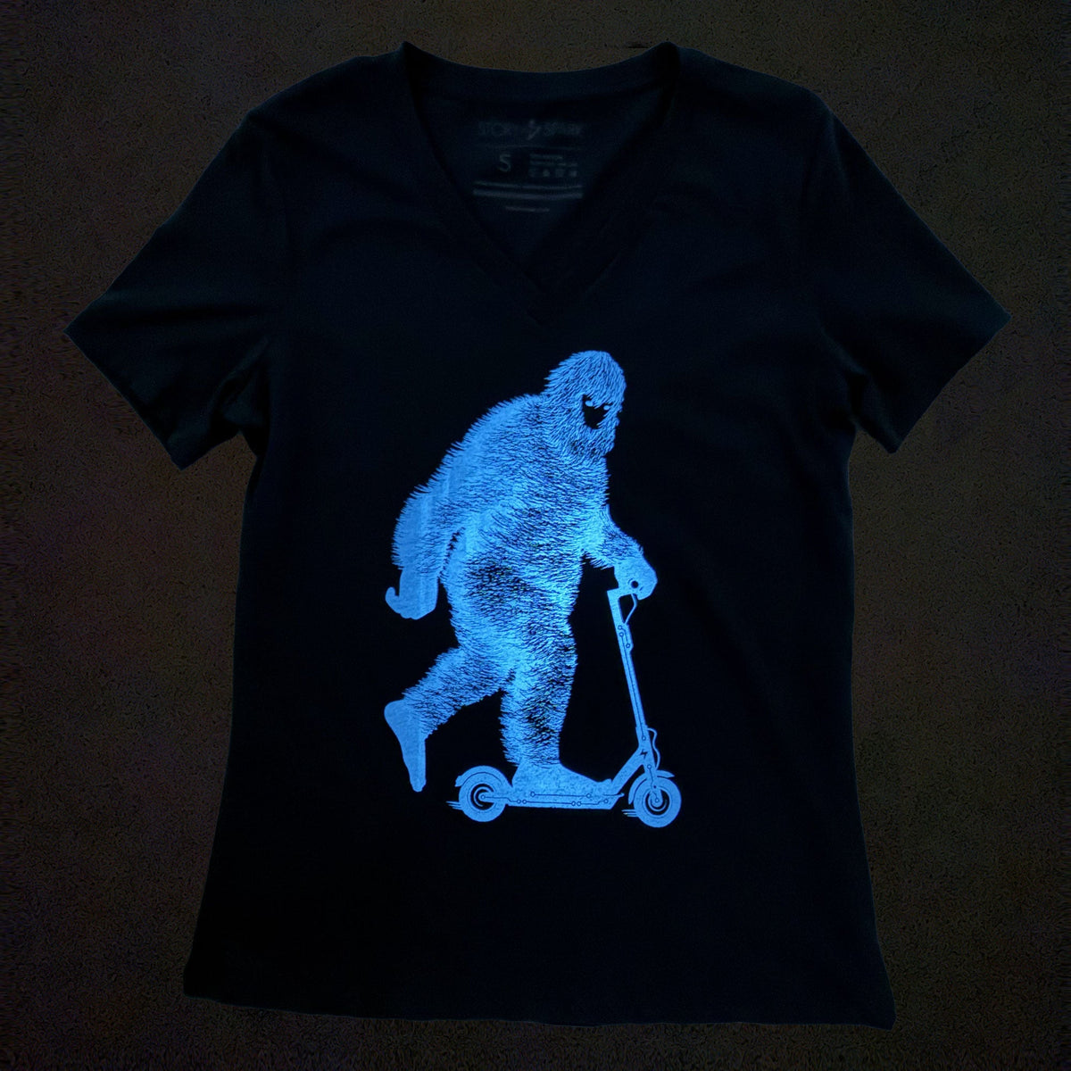 Glow Big Womens V-neck T-shirt (Glow in the Dark)
