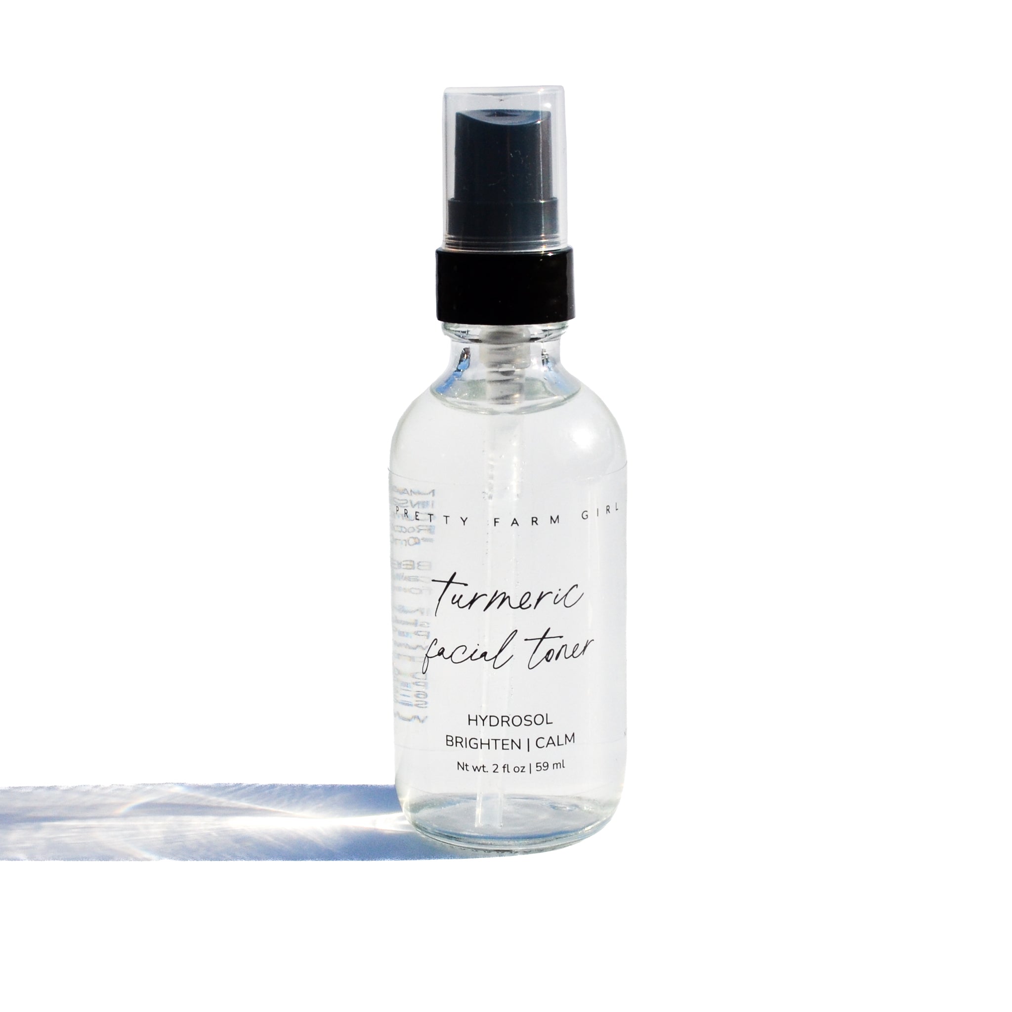Pretty Farm Girl Organic Turmeric Facial Toner for Evening Skin Tone