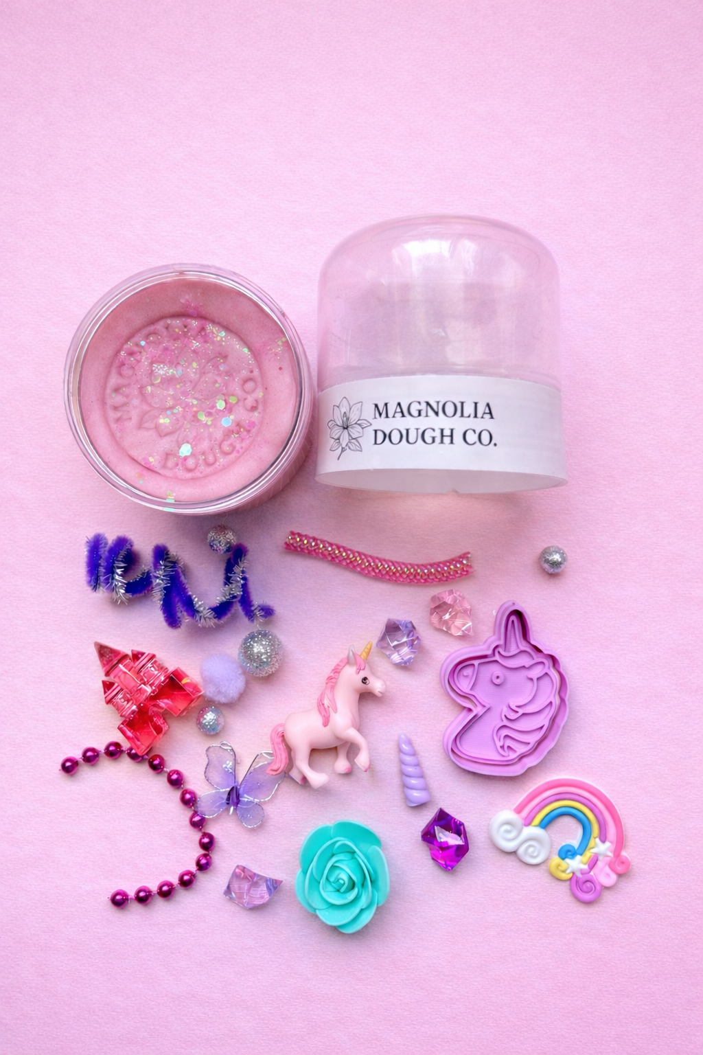 Magnolia Dough Co. Unicorn Sensory Play Dough Jar