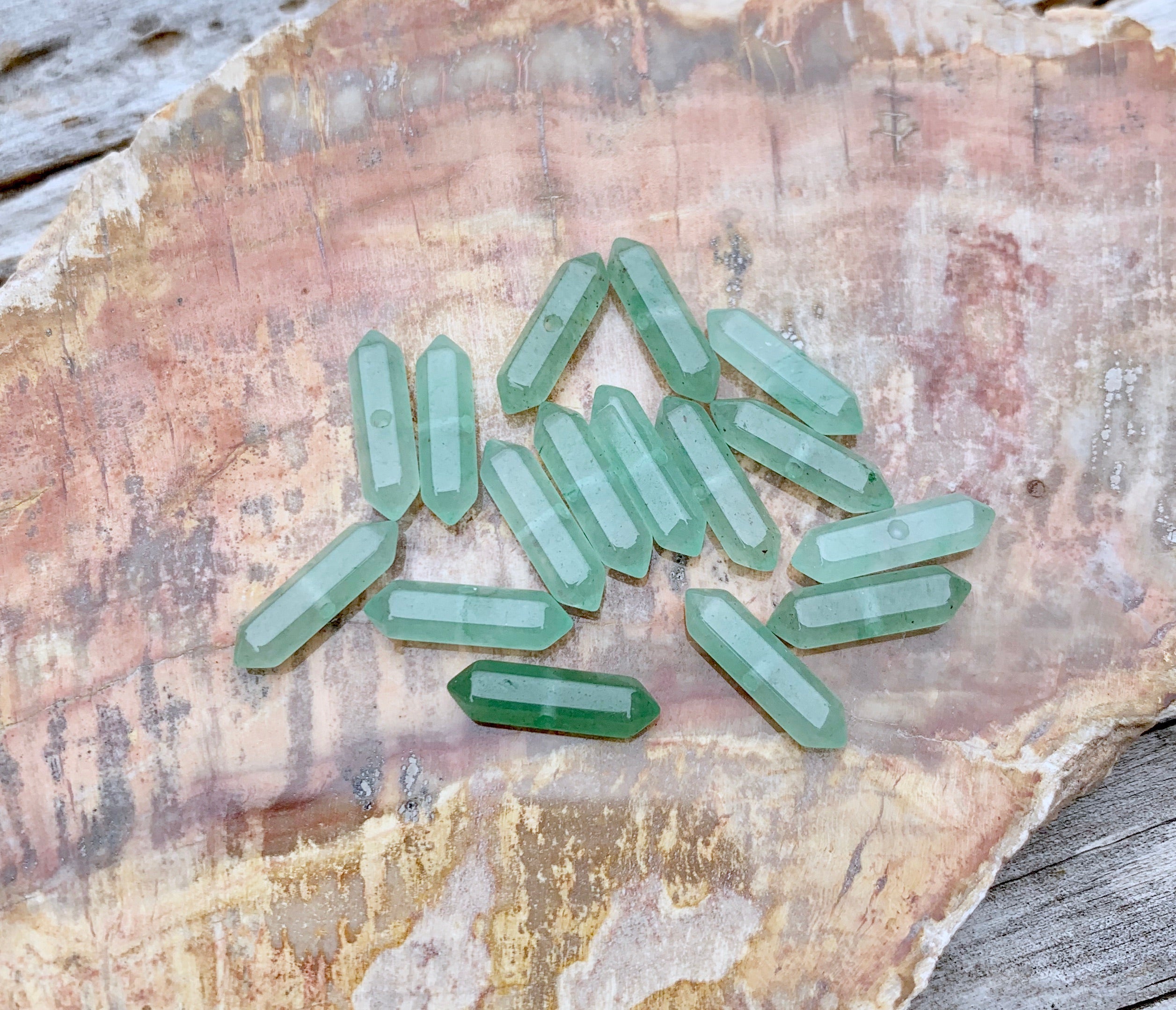 Crest Studs - Aventurine