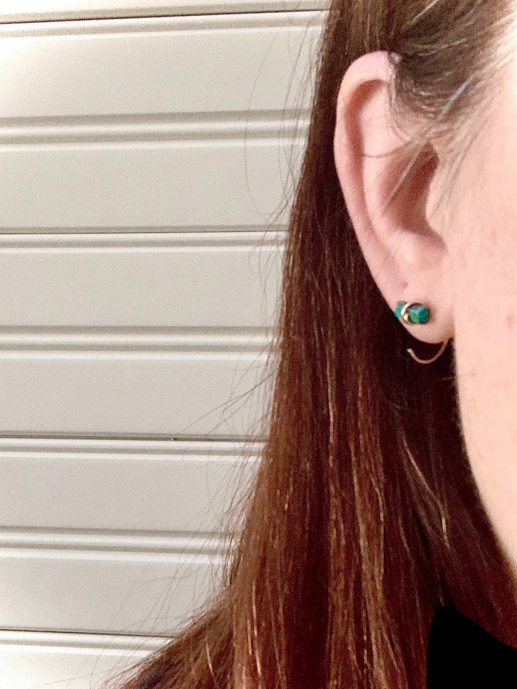 Saressa Designs Moonstone Hug Hoops