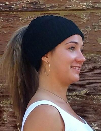 Purely Alpaca Messy Bun Alpaca Hat