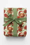 Rust Red and Ribboned Joy Wrapping Paper