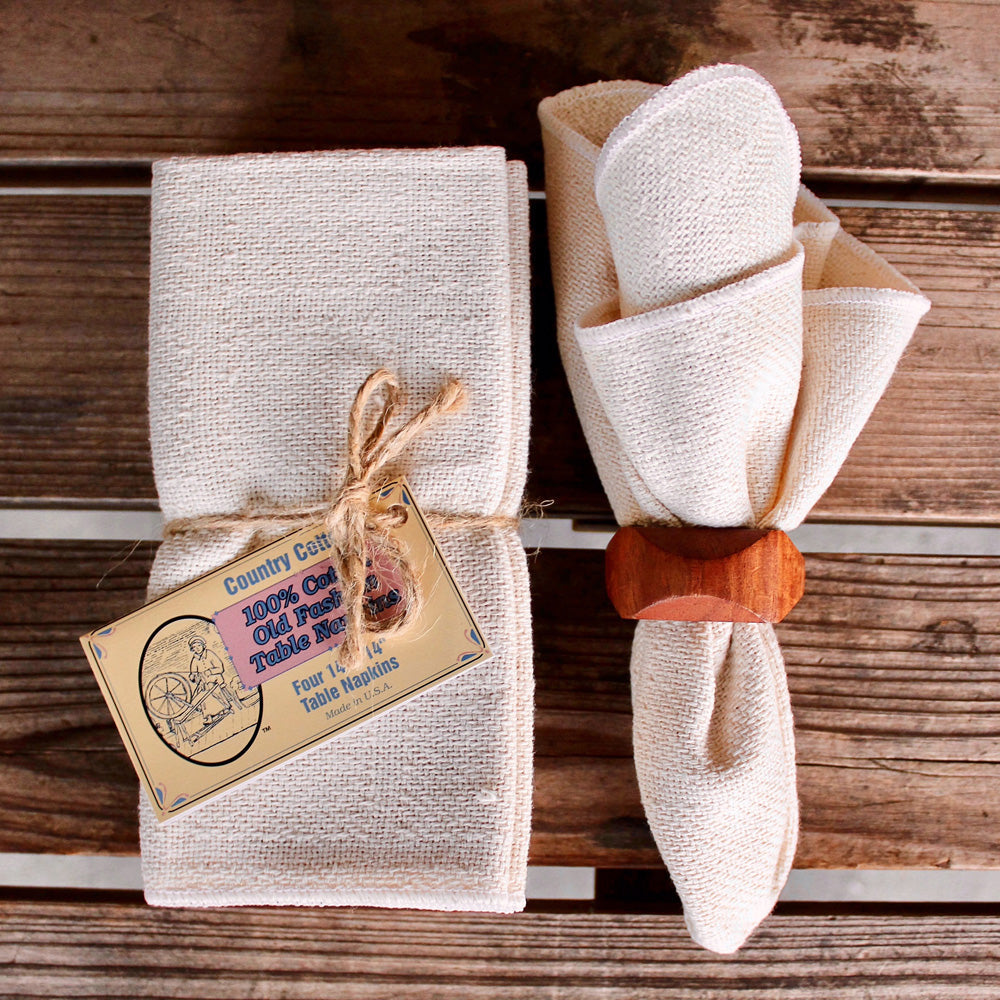 Carolina Cottons 100% Cotton Table Napkins 14" x 14" (4)