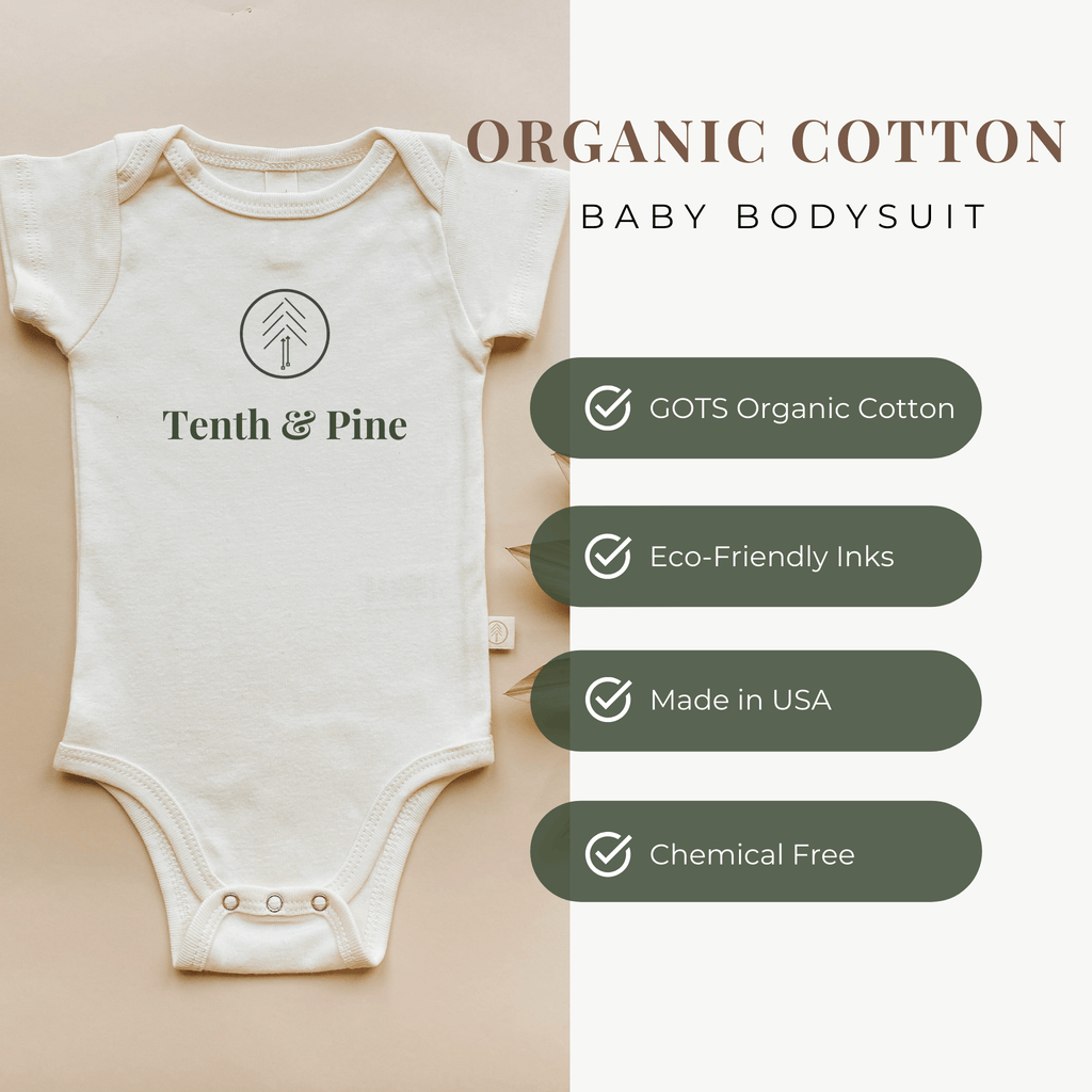 Olive My Heart Organic Cotton Baby Bodysuit