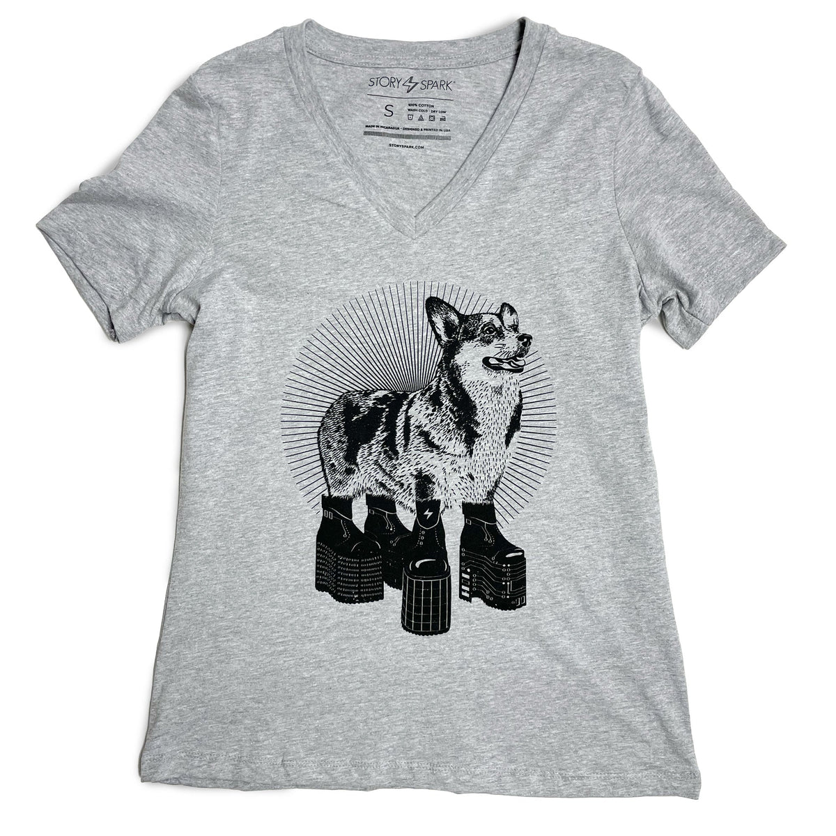 Platform Corgi Womens T-shirt