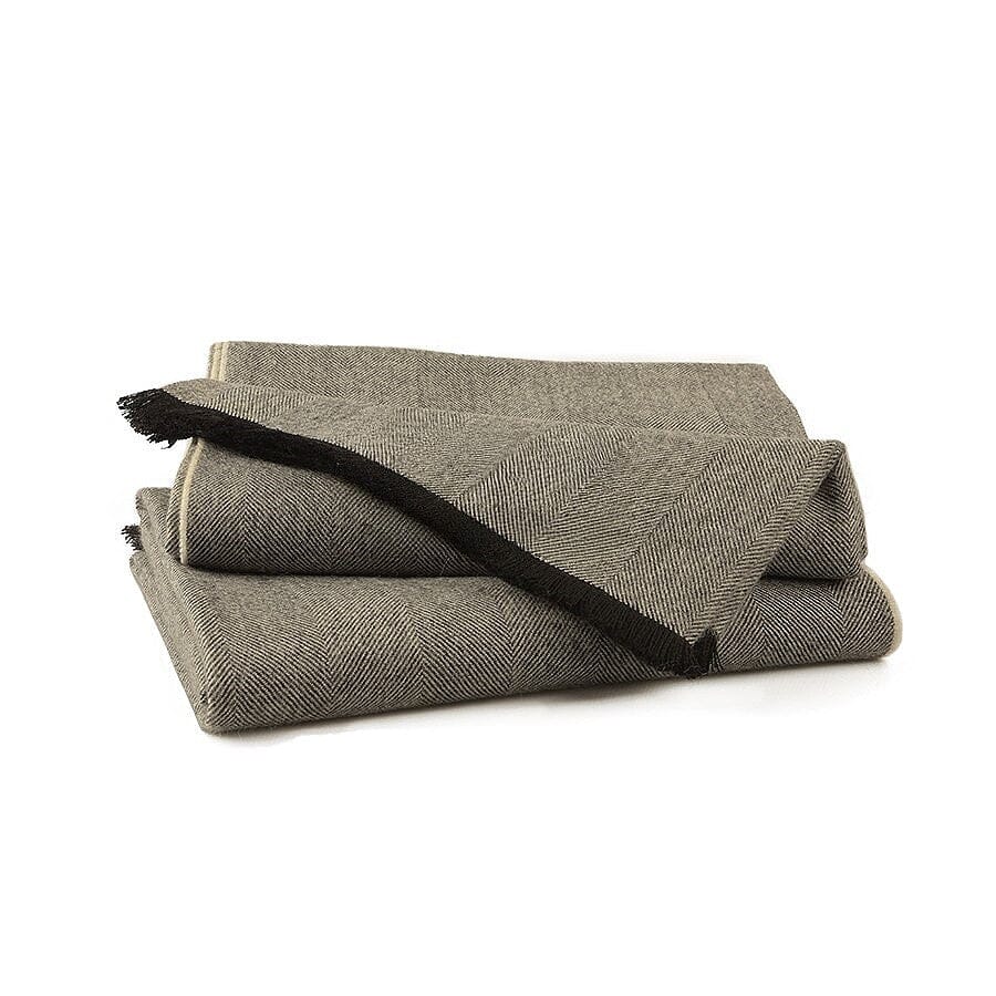 Purely Alpaca Premium Herringbone Throw