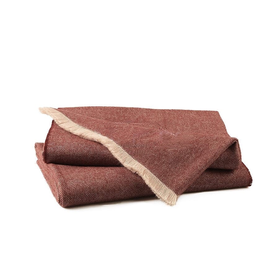 Purely Alpaca Premium Herringbone Throw