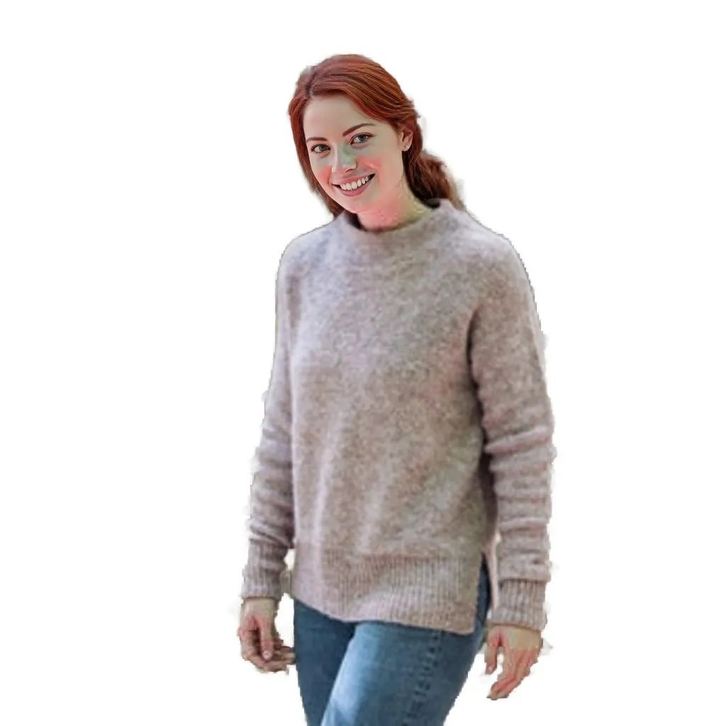 Purely Alpaca Raya Mock Alpaca Sweater