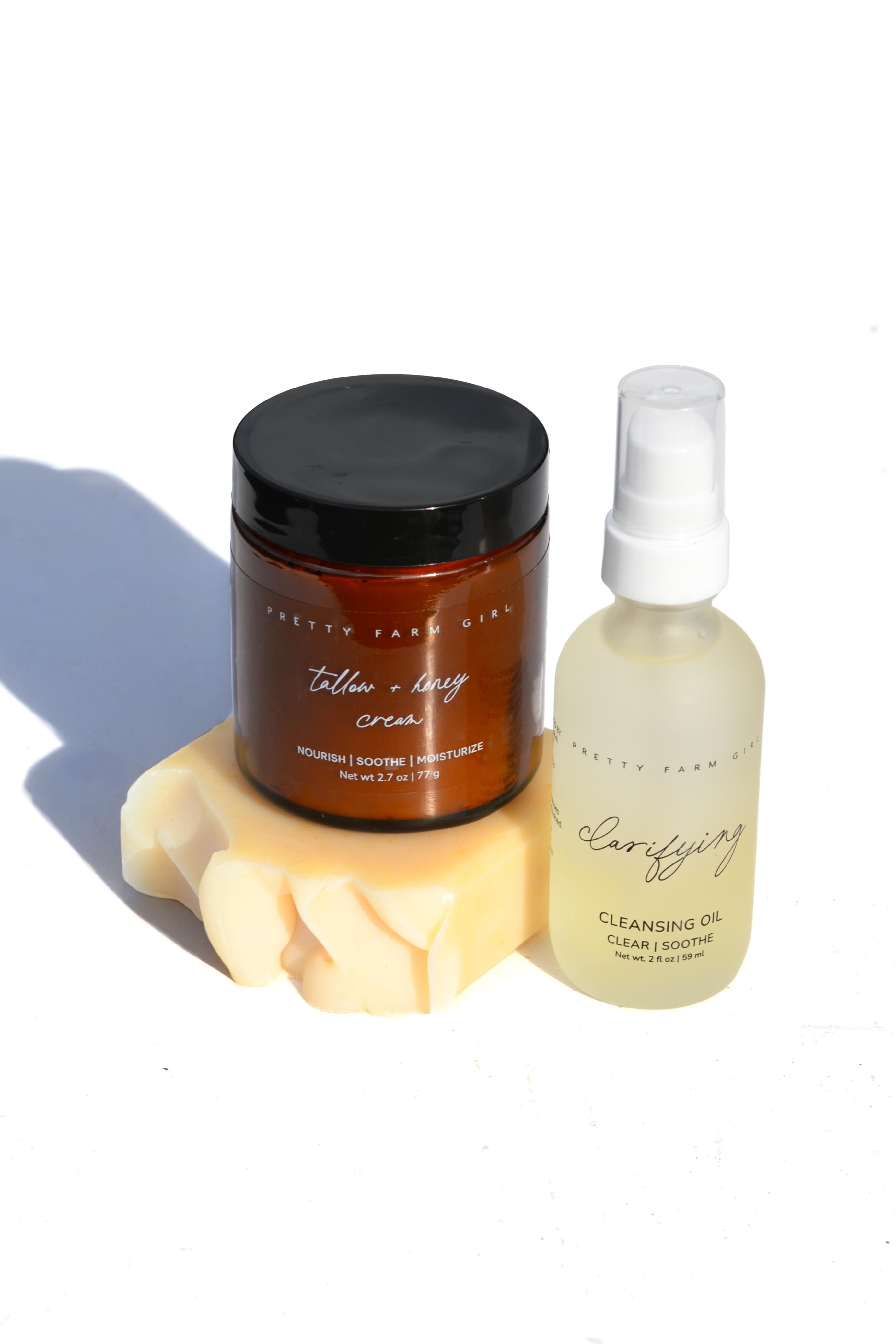 Pretty Farm Girl Double Cleansing Kit: Soothing