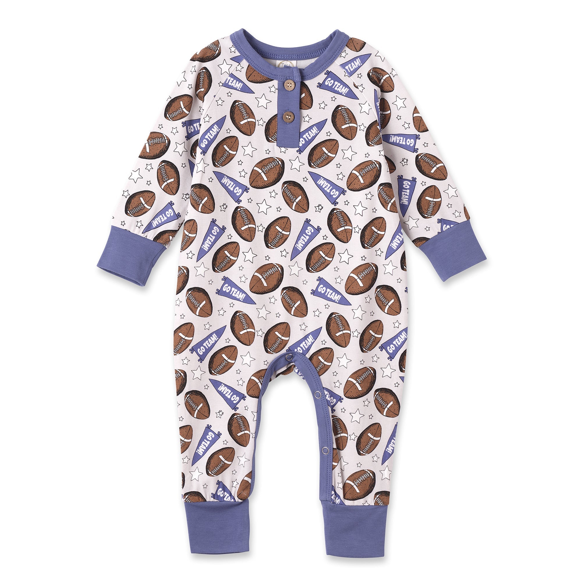 Football Baby Romper – Bamboo Soft, Sporty & Snuggle-Ready