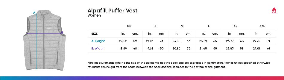 Purely Alpaca Women's Alpafill Puffer Alpaca Vest